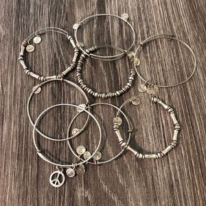 Alex and Ani Jewelry - 🎉HP🎉 Alex and Ani Rafaelian-Silver 8 Bracelets Alex and Ani Jewelry - 🎉HP🎉 Alex and Ani Rafaelian-Silver 8 Bracelets